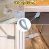 Japelessor Retractable Gap Dust Cleaner, Retractable Microfiber Gap Duster - with 4 Replacement Cloths, 62 inches Removable Gap Cleaning Brush for Home Bedroom Kitchen view 2