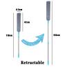Japelessor Retractable Gap Dust Cleaner, Retractable Microfiber Gap Duster - with 4 Replacement Cloths, 62 inches Removable Gap Cleaning Brush for Home Bedroom Kitchen view 3