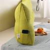 PP-Cotton Filled Triangular Soft Upholstered Headboard Wedge Pillow Wedge Reading & Bed Rest Pillows with Removable and Washable Cover (Color : Yellow, Size : 120 * 50 * 20cm) view 4