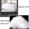 PP-Cotton Filled Triangular Soft Upholstered Headboard Wedge Pillow Wedge Reading & Bed Rest Pillows with Removable and Washable Cover (Color : Gray, Size : 80 * 50 * 20cm) view 4