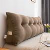 BBHW Large Reading Wedge Headboard Pillow Bed Rest Headboard Backrest Cushion Bedrest Pillow Bolster Triangular Cushion (Color : Coffee, Size : 150 * 50 * 20cm) view 1