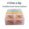 7 Day Pill Organizer Small Travel Size, Weekly Pill Box 4 Times Per Day, Daily Pill Case Compact Pill Dispenser, Moisture Proof Light Proof Medicine Holder for Pocket Purse Handbag view 2