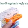 7 Day Pill Organizer Small Travel Size, Weekly Pill Box 4 Times Per Day, Daily Pill Case Compact Pill Dispenser, Moisture Proof Light Proof Medicine Holder for Pocket Purse Handbag view 3
