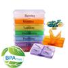 7 Day Pill Organizer Small Travel Size, Weekly Pill Box 4 Times Per Day, Daily Pill Case Compact Pill Dispenser, Moisture Proof Light Proof Medicine Holder for Pocket Purse Handbag view 4
