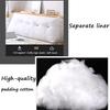 PP-Cotton Filled Triangular Soft Upholstered Headboard Wedge Pillow Wedge Reading & Bed Rest Pillows with Removable and Washable Cover (Color : Purple, Size : 180 * 50 * 20cm) view 2