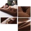 PP-Cotton Filled Triangular Soft Upholstered Headboard Wedge Pillow Wedge Reading & Bed Rest Pillows with Removable and Washable Cover (Color : Brown, Size : 180 * 50 * 20cm) view 3