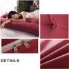 PP-Cotton Filled Triangular Soft Upholstered Headboard Wedge Pillow Wedge Reading & Bed Rest Pillows with Removable and Washable Cover (Color : Red, Size : 80 * 50 * 20cm) view 2