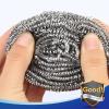 10 Pack Stainless Steel Scrubber, Steel Wool Srubber for Scouring Stubborn Messes from Pots and Pans, Stoves,Broiler Racks,Grills and More view 3