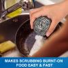 10 Pack Stainless Steel Scrubber, Steel Wool Srubber for Scouring Stubborn Messes from Pots and Pans, Stoves,Broiler Racks,Grills and More view 4