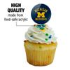 GRAPHICS & MORE University of Michigan Wolverines Logo Cupcake Picks Toppers Decoration Set of 6 view 3