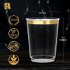 R-kay Gold Plastic Cups, Heavy Duty 10 OZ Disposable cups, Plastic Cocktail Glasses For Party, 50 Pack Disposable Cocktail Glasses (50, Gold) view 4