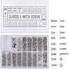Restokki 1000 pcs Tiny Glasses Screws,Stainless Steel Eyeglass Sunglass Screws Repair Replacement Kit Tiny Screws Nut Washer Assortment for Spectacles Watch view 1
