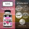 Kaya Naturals Women's Multivitamin, Overall Healthy Antioxidant, and Immune Support, Vitamins A, D, C, E, Biotin, Folic Acid, & Multi-Mineral, Energy & Metabolism Vitamin Supplement 30 Count view 4