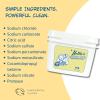 Nellie's Dishwasher Powder  500 Scoop Bulk Bucket  Plant-Based Formula  Phosphate-Free, Septic-Safe, Tough on Food Residue  Sparkling, Streak-Free Clean  Made in Canada view 3
