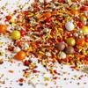 Sprinkle Pop Thanksgiving Sprinkle Mix| Red Orange Golden Yellow Brown Sprinkles with Chocolate Crispy Dragees| Autumn Fall Thanksgiving Sprinkles Made in USA for Decorating Cakes Cupcakes Cookie, 2oz view 2