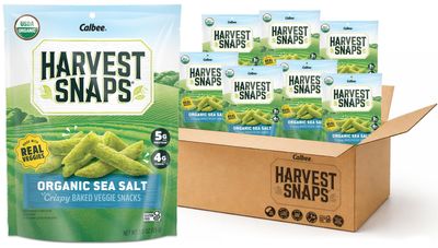 Harvest Snaps (Organic Lightly Salted Snack Crisps, 8 Snack Packs), 3.0 ounces