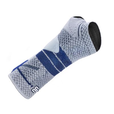 Bauerfeind - ManuTrain - Wrist Support - Relieves Strain and Stabilized During Movement - Left Wrist - Size 3 - Color Titanium