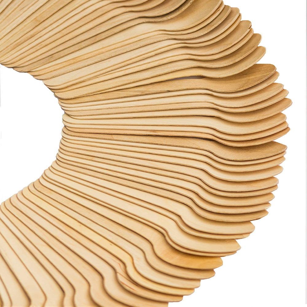Perfect Stix Mini Wooden Spoons -Eco Friendly Disposable - 4.5 inches - 300 Pack Perfect Stix.Disposable Earth-Friendly