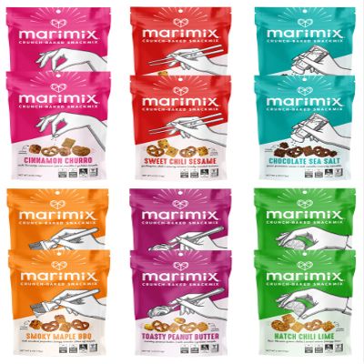 Marimix Snack Mix | 12 Pack Variety | Crunch Baked Sweet & Salty Savory Plant Based Naturally Gluten Free Whole Grain Fiber Charcuterie Pretzel Trail Party Mix | No Artificial Ingredients