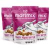Marimix Snack Mix | Toasty Peanut Butter 3 Pack | Crunch Baked Sweet & Salty Savory Plant Based Naturally Gluten Free Whole Grain Fiber Charcuterie Pretzel Trail Party Mix | No Artificial Ingredients view 1