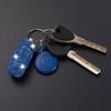 Aluminum Keychain Medication Pill Box Mini Size Pill Holder,Waterproof and Light Weight Pill Case, Bling Pill Container Key Chain Medicine Organizer Bottle Storage Aluminum Keychain,Light Blue view 2