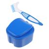 FOMIYES 1 Set Toothbrush Set Supple Bristle Brush for False Tooth Care Tools Oral Care Supplies Holder False Tooth Brush Storage Case Container view 1