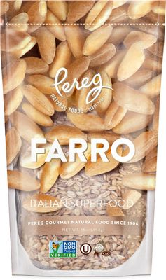 Pereg Farro 16oz | Nutritious Grain, Rich In Proteins & Fibers, Easy To Cook Rice Alternative, Resealable Packaging