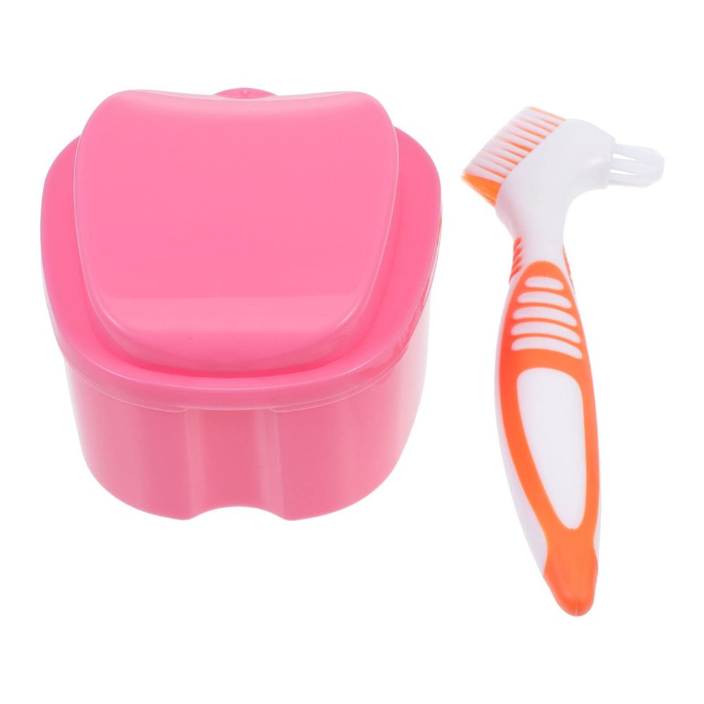 FOMIYES 1set Plastic Case Cleaning Brush Kit for Care Storage Box Soft-bristled Tooth Cleaner for Partial and Full Case Brush