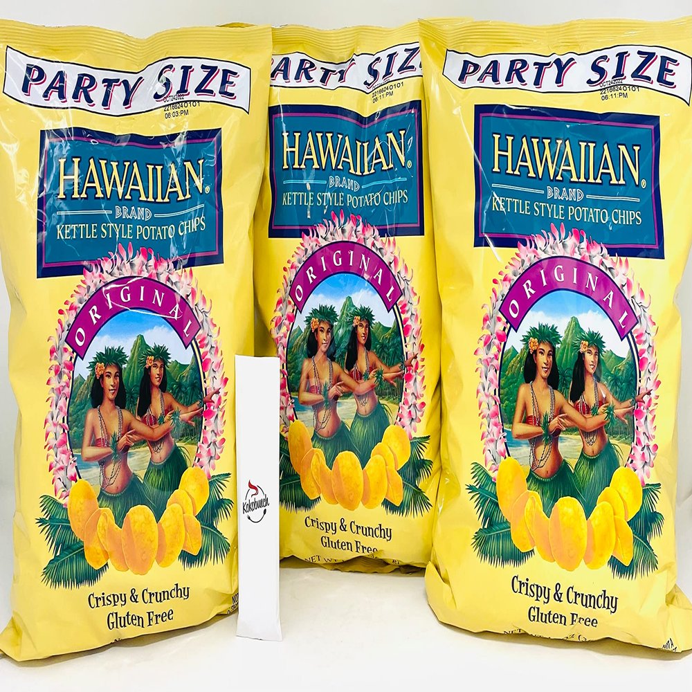 Kettle Style Chips Crispy And Crunchy Potato Chips Original Party Size 3-13oz PACK