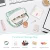 airogym 2 Pack Period Bag for Womens, Sanitary Napkin Storage Bag, Functional Waterproof Sanitary Pads Bags for Panty Liners, Tampons, Menstrual Cups Pouches, Sanitary Pads Organizer with Zipper view 3