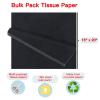 Packanewly Bulk Tissue Paper Gift Wrap, 480 Sheets Black, 15 x 20 Inch Wrapping Paper for Art Craft Festival Birthday Party Floral Pompom view 2