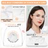 MARE AZZURO Oversized 3.00 Bifocal Reading Glasses Women Blue Light Blocking Readers 100 125 150 175 200 225 250 275 300 350 (Transparent, 3.0) view 4