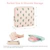 airogym 2 Pack Period Bag for Womens, Sanitary Napkin Storage Bag, Functional Waterproof Sanitary Pads Bags for Panty Liners, Tampons, Menstrual Cups Pouches, Sanitary Pads Organizer with Zipper view 2