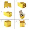 KUPOO 50PCS Favor Boxes,Candy Boxes 2.2x2.2x2.2 Inches Small Gift Boxes with Ribbons for Wedding Baby Shower Decorations Birthday Party Supplies (White) view 3