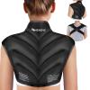 Chenove Ice Pack for Shoulders Upper Back with Strap, Neck and Shoulder Ice Pack Wrap Rotator Cuff Gel Reusable with Cold Compression Therapy, Soreness (Black) view 1