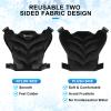 Chenove Ice Pack for Shoulders Upper Back with Strap, Neck and Shoulder Ice Pack Wrap Rotator Cuff Gel Reusable with Cold Compression Therapy, Soreness (Black) view 3