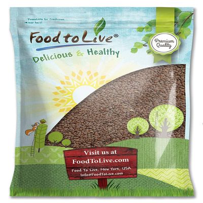 Food to Live Whole Red Lentils, 10 Pounds Dry Raw Beans, Sproutable, Vegan, Kosher, Bulk. Easy to Cook. Good Source of Folate, Fiber, and Protein. Perfect for Lentil Soup, Stews, and Curry.
