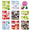 150PCS Christmas Gift Tags Stickers Self-Adhesive Name Tags Stickers Christmas Party Favor view 1