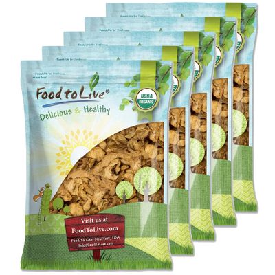 Food to Live Organic Dried Apple Rings, 25 Pounds  Non-GMO, Kosher, Raw, Vegan, Unsulfured, Sirtfood, Bulk