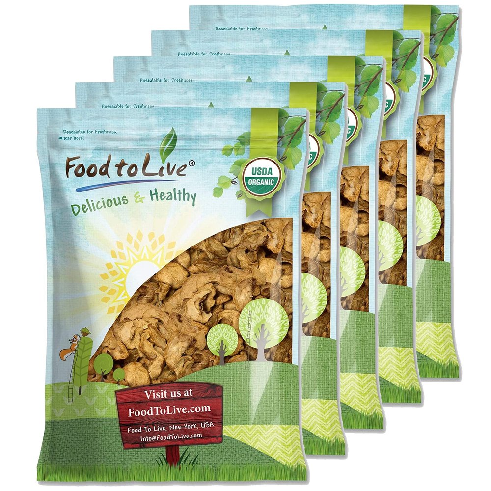 Food to Live Organic Dried Apple Rings, 25 Pounds  Non-GMO, Kosher, Raw, Vegan, Unsulfured, Sirtfood, Bulk