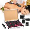 Yunsailing Hot Stones Massage Set 18 Pieces Basalt Hot Rocks Massage Rocks Kit Black Smooth Stones for Professional Home Spa Warming Relaxing Pain Relief, Constant 50c (122f)(Temperature Constant) view 1