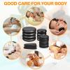 Yunsailing Hot Stones Massage Set 18 Pieces Basalt Hot Rocks Massage Rocks Kit Black Smooth Stones for Professional Home Spa Warming Relaxing Pain Relief, Constant 50c (122f)(Temperature Constant) view 4