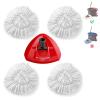 BonusLife 4-Pack Mop Refills and 1 Mop Head Base Part for 1-Tank EasyWring Spin Mop Replacement view 1