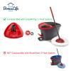 BonusLife 4-Pack Mop Refills and 1 Mop Head Base Part for 1-Tank EasyWring Spin Mop Replacement view 2