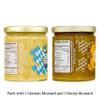 Unique Snacks 2-Pack Variety Mustard Dips and Spreads, 1 German Mustard and 1 Honey Mustard, Non-GMO, Flavorful, Versatile Dip view 2