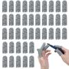 40 pcs Anti-Cut Fingertips Finger Cots Cut Resistant Protector Guards, Non-Slip Cut-Resistant Thumb Finger Protection Cots for Cutting Sewing Kitchen Working Sculpturing Gardening, 1 Size Fit All view 1