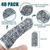 40 pcs Anti-Cut Fingertips Finger Cots Cut Resistant Protector Guards, Non-Slip Cut-Resistant Thumb Finger Protection Cots for Cutting Sewing Kitchen Working Sculpturing Gardening, 1 Size Fit All view 2