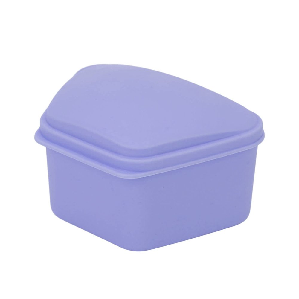 ANGGREK Retainer Case, Trapezoid Retainer Case Travel Portable Denture Storage Box for Home Office()