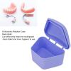 ANGGREK Retainer Case, Trapezoid Retainer Case Travel Portable Denture Storage Box for Home Office() view 2