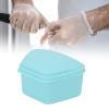 ANGGREK Retainer Case, Trapezoid Retainer Case Travel Portable Denture Storage Box for Home Office(Blue) view 4